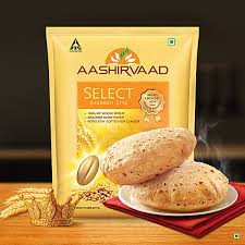 AASHIRVAAD Select Sharbati Atta MP Wheat Atta for softer rotis (Whole-Gehuro otta)  (5 kg)