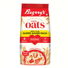 Bagrry's White Oats with 100% Whole Grains Pouch  (1.5 kg)